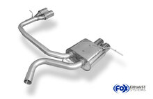 Fox Sportuitlaat BMW E87 118d 120d Achterdemper Rechts/Links Uitlaat - 2x76 Type 13 Rechts/Links