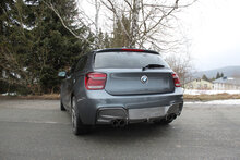 Fox Sportuitlaat BMW F20/F21 - M135i - Rieger achterdemper, dwarsuitgang rechts/links - 2x80 Type 14 rechts/links