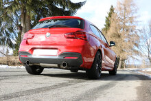 Fox Sportuitlaat BMW F20/F21 - M140i Achterdemper dwarsuitgang rechts/links - 1x100 Type 16 rechts/links