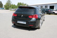 Fox Sportuitlaat BMW F20/21 - 118i met OPF dwarsgeplaatste achterdemper, rechter/linker uitlaat - 1x100 Type 25 rechts/links, zwart ge&euml;mailleerd