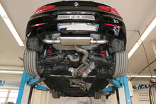 Fox Sportuitlaat BMW F20/21 - 118i met OPF dwarsgeplaatste achterdemper, rechter/linker uitlaat - 1x100 Type 25 rechts/links, zwart ge&euml;mailleerd