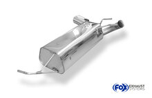 Fox Sportuitlaat Peugeot 206 RC dwarsgeplaatste achterdemper - 135x80 type 52