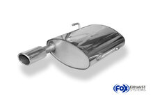 Fox Sportuitlaat Peugeot 206 SW achterdemper - 88x74 Type 32