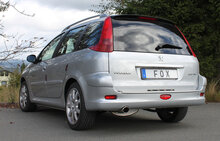 Fox Sportuitlaat Peugeot 206 SW achterdemper - 106x71 type 32