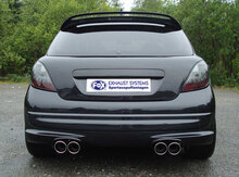 Fox Sportuitlaat Peugeot 207 RC achterdemper, rechter/linker uitlaat - 2x100 type 16 rechts/links