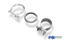 Fox Sportuitlaat Vervangingspijp voor de voordemper van de Peugeot 207 RC/ 208 GTI/ 1.6 16V