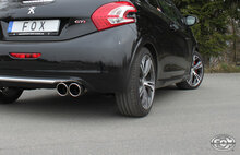 Fox Sportuitlaat Peugeot 208 GTI achterdemper - 2x90 Type 16