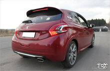 Fox Sportuitlaat Peugeot 208 GTI achterdemper - 145x65 Type 59