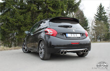 Fox Sportuitlaat Peugeot 208 GTI achterdemper, rechter/linker uitlaat - 2x90 type 16 rechts/links