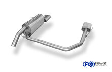 Fox Sportuitlaat Peugeot 208 GTI achterdemper, rechter/linker uitlaat - 145x65 type 59 rechts/links