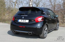 Fox Sportuitlaat Peugeot 208 GTI achterdemper, rechter/linker uitlaat - 145x65 type 59 rechts/links