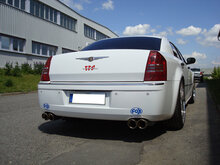 Fox Sportuitlaat Chrysler 300C 3.0L CRD Achterdemper Rechts/Links - 2x100 Type 17 Rechts/Links