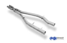 Fox Sportuitlaat Vervangingspijp voor de uitlaatdemper van de Chrysler 300C SRT8, inclusief drukwisselpijp.