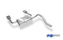 Fox Sportuitlaat Peugeot 308 II achterdemper, rechter/linker uitlaat - 145x65 type 59 rechts/links