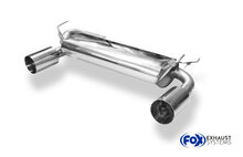 Fox Sportuitlaat Nissan 350Z achterdemper, dwarsuitlaat &Oslash;70mm rechts/links - 1x114 type 10 rechts/links