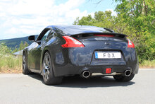 Fox Sportuitlaat Nissan 370Z achterdemper, dwarsuitgang rechts/links - 129x106 type 32 rechts/links