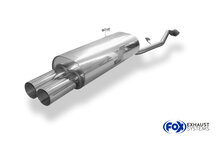 Fox Sportuitlaat BMW E30 316i/318i vanaf 9/87 Half uitlaatsysteem vanaf katalysator met 2-gats flens - 2x76 Type 10