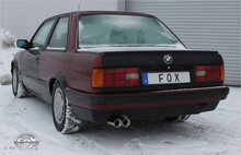 Fox Sportuitlaat BMW E30 320i/325i Facelift Achterdemper - 2x76 Type 13