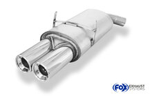 Fox Sportuitlaat BMW E36 318is achterdemper &Oslash;63,5 - 2x90 Type 13