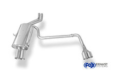 Fox Sportuitlaat BMW E46 320/ 323/ 325/ 328/ 330 Achterdemper, dubbele uitlaat, rechts/links - 2x76 Type 10 rechts/links