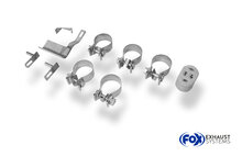 Fox Sportuitlaat BMW E46 320/ 323/ 325/ 328/ 330 Achterdemper, dubbele uitlaat, rechts/links - 2x76 Type 13 rechts/links