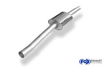 Fox Sportuitlaat BMW E46 316Ti/ 318 Ti enkelvoudige voordemper