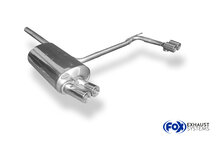 Fox Sportuitlaat BMW E46 320d Achterdemper, Rechts/Links Uitlaat, Enkele Doorstroming - 2x76 Type 13 Rechts/Links