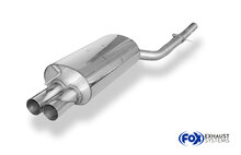 Fox Sportuitlaat BMW E46 320d enkelvoudige uitlaatdemper - 2x76 Type 10