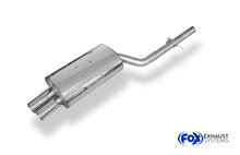 Fox Sportuitlaat BMW E46 320d enkelvoudige uitlaatdemper - 2x76 Type 10