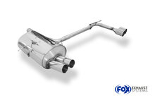 Fox Sportuitlaat BMW E46 320/323/328 Achterdemper, rechter/linker uitlaat, enkelvoudige doorstroming, op originele MSD - 2x76 Type 10 rechts/links