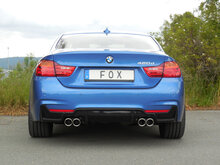 Fox Sportuitlaat BMW F32 - 420d Coup&eacute; M-pakket Achterdemper Dwarsuitlaat Rechts/Links Geschikt voor Rieger Achterbumper Inzetstuk 435i/440i Look - 2x80 Type 16 Rechts/Links