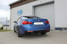 Fox Sportuitlaat BMW F32 - 420d Coup&eacute; M-pakket Achterdemper Dwarsuitlaat Rechts/Links Geschikt voor Rieger Achterbumper Inzetstuk 435i/440i Look - 2x80 Type 16 Rechts/Links