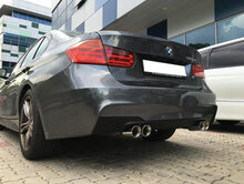Fox Sportuitlaat BMW F30/31 - 316d/318d/320d M-pakket Achterdemper dwarsuitgang rechts/links - 2x80 Type 16 rechts/links
