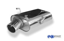 Fox Sportuitlaat Achterdemper Peugeot 406 Sedan/Coupe - 106x71 Type 38