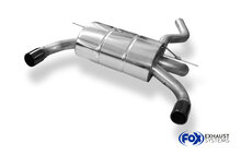 Fox Sportuitlaat BMW F36 - 428i M-pakket - Achterdemper rechts/links (pre-facelift) - 1x80 Type 12 rechts/links zwart ge&euml;mailleerd