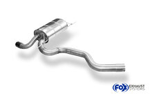 Fox Sportuitlaat BMW F36 - 428i M-pakket - Achterdemper rechts/links (pre-facelift) - 1x80 Type 12 rechts/links zwart ge&euml;mailleerd