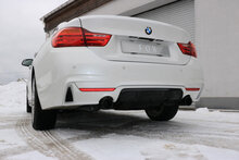 Fox Sportuitlaat BMW F36 - 428i M-pakket - Achterdemper rechts/links (pre-facelift) - 1x80 Type 12 rechts/links zwart ge&euml;mailleerd