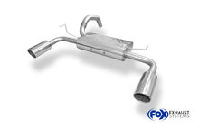 Fox Sportuitlaat Fiat 500 Abarth achterdemper, dwarsuitlaat rechts/links - 1x100 Type 16 rechts/links