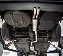 Fox Sportuitlaat BMW E28 520i zonder katalysator, voor- en achterdemper - 2x63 Type 12 (voordemper met stekkerverbinding)