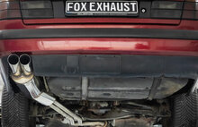 Fox Sportuitlaat BMW E34 520i achterdemper inclusief extra beugel - 2x76 Type 14
