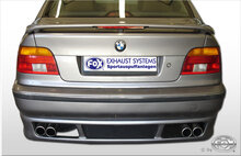 Fox Sportuitlaat BMW E39 520i/ 523i/ 525i/ 528i - Achterdemper Sedan Rechts/Links Uitlaat - 2x76 Type 13 Rechts/Links