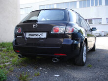 Fox Sportuitlaat Mazda 6 Facelift Achterdemper, Rechts/Links Uitlaat, Enkele Doorstroming - 115x85 Type 32 Rechts/Links