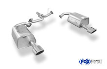 Fox Sportuitlaat Mazda 6 GG/GY pre-facelift/ niet-vierwielaangedreven achterdemper rechts/links met Y-verbindingspijp - 115x85 type 32 rechts/links