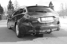 Fox Sportuitlaat Mazda 6 - GJ Estate Achterdemper Dwarsuitlaat Rechts/Links - 115x85 Type 38 Rechts/Links