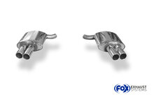 Fox Sportuitlaat BMW F12/F13/F06 - 640i met M-pakket Achterdemper rechts/links - 2x90 Type 12 rechts/links