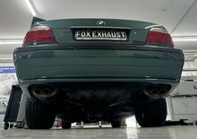 Fox Sportuitlaat BMW E38 730i/ 735i/ 740i Achterdemper rechts/links - 2x63 Type 28 rechts/links (buigt naar beneden achter de demper)
