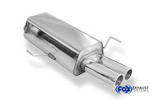 Fox Sportuitlaat Audi 80 Type B4 Sedan &amp; Avant Achterdemper &Oslash;63,5 mm - 2x76 Type 12