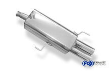 Fox Sportuitlaat Audi 80 Type B4 Sedan &amp; Avant Achterdemper &Oslash;63,5 mm - 2x76 Type 13