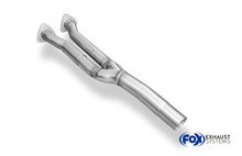 Fox Sportuitlaat Verbindingspijp voor Audi 80 Type B4 quattro modellen met dubbele katalysator