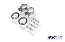 Fox Sportuitlaat Verbindingspijp voor Audi 80 Type B4 quattro modellen met dubbele katalysator